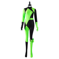 Kim Possible Shego Cosplay Jumpsuit Halloween Karneval Kostüm