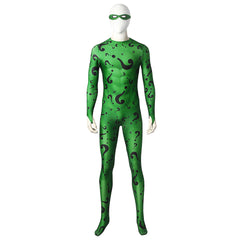 Riddler Cosplay Kostüm Outfits Halloween Karneval Jumpsuit