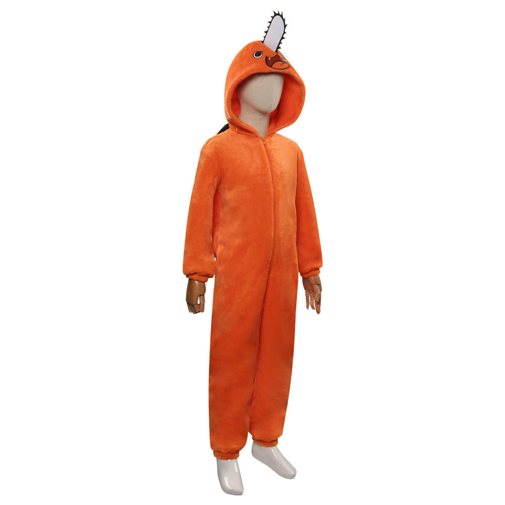 Kinder Chensou Man Cosplay Pochita Pajamas Schlafanzug Halloween Karneval Jumpsuit