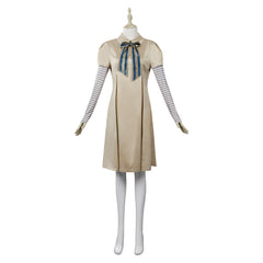 M3gan 2023 Damen M3gan Kleid Cosplay Halloween Karneval Kostüm