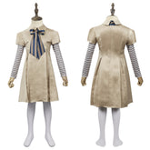 M3gan 2023 Kinder Mädchen Kleid Cosplay Halloween Karneval Kostüm