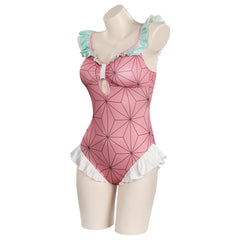 Kamado Schwester Blade of Demon Destruction Cosplay Outfits Badeanzug