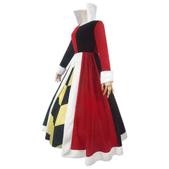 Queen Of Hearts Cosplay Alice's Adventures in Wonderland Kostüm Outfits Halloween Karneval Kleid