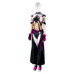 Street Fighter Han Juri Kostüm Set SF Cosplay Halloween Karneval Outfits