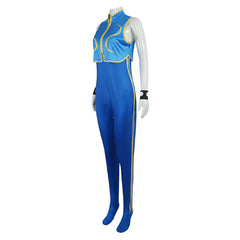 Street Fighter Alpha Chun Li Overall Cosplay Kostüm Halloween Karneval Outfits