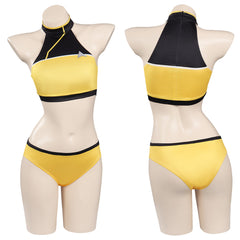 Star Trek: Lower Decks 1 Cosplay Gelb Bademode Damen Sommer Originell 2tlg. Badeanzug