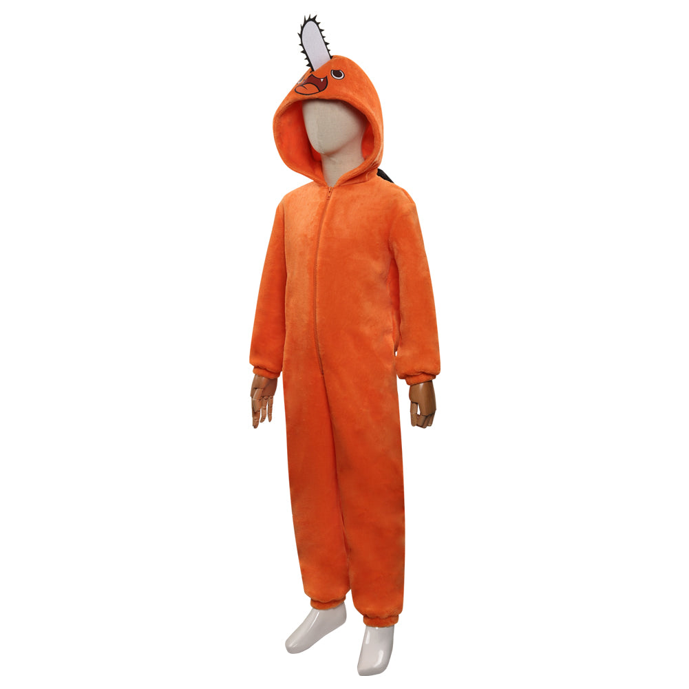 Kinder Chensou Man Cosplay Pochita Pajamas Schlafanzug Halloween Karneval Jumpsuit