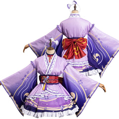 Genshin Impact Raiden Shogun Lolitakleid Cosplay Kostüm originell Halloween Kanreval Outfits Cossky®