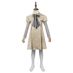 M3gan 2023 Kinder Mädchen Kleid Cosplay Halloween Karneval Kostüm