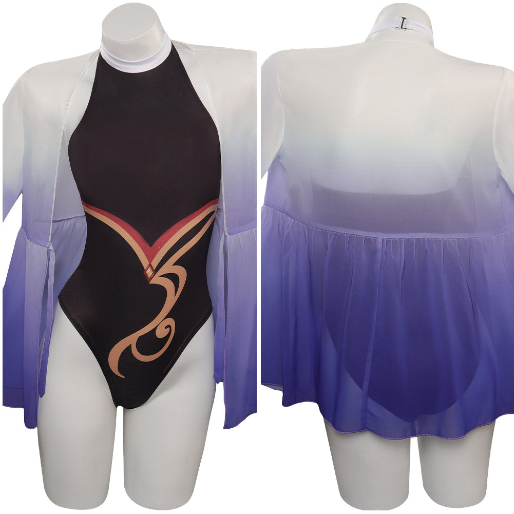 Genshin Impact Ganyu Damen Badeanzug einteiliger Sommer originelle Bademode Cossky®