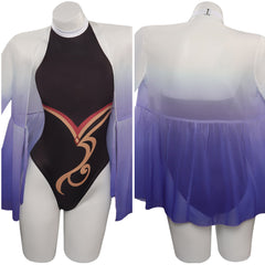 Genshin Impact Ganyu Damen Badeanzug einteiliger Sommer originelle Bademode Cossky®