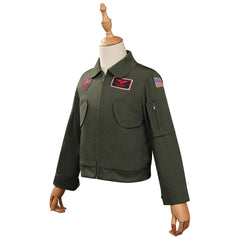 Kinder Top Gun: Maverick Cosplay Kostüm Outfits Halloween Karneval Jacke