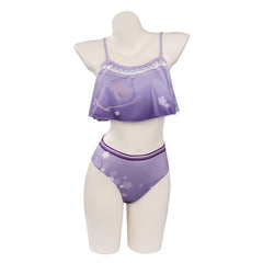 Genshin Impact Baal Raiden Shogun Cosplay Bademode Damen Sommer 2tlg. Badeanzug