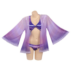 Baal Bademode Genshin Impact Raiden Shogun Damen Sommer 3tlg.Badeanzug