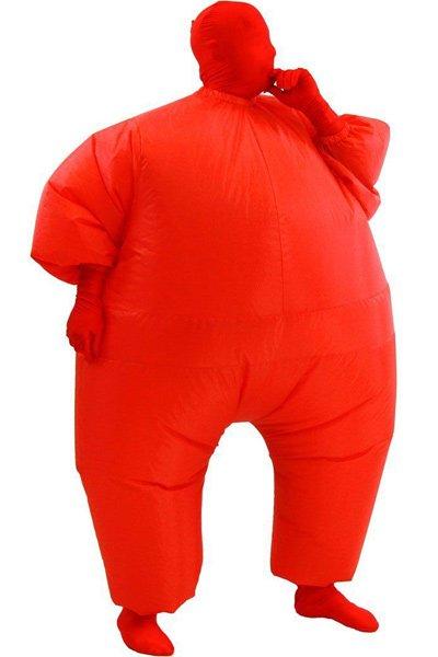 Erwachsene Fatsuit Inflatable Aufblasbares Kostüm Jumpsuit Rot –