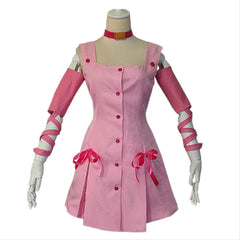 JoJo's Bizarre Adventure Sugimoto Reimi Kleid Cosplay Kostüm Rosa