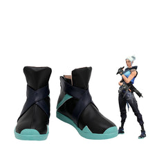 MESSERKÄMPFERIN JETT JACKE VALORANT DUELIST JETT Schuhe Cosplay Schuhe