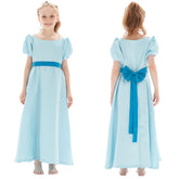 Peter Pan Nimmerland Wendy Darling Kleid Cosplay Kostüm Blau für Kinder