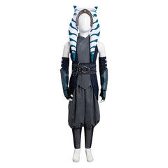 Kinder Ahsoka Tano Cosplay Kostüme Outfits Halloween Karneval Set