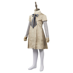 M3gan 2023 Kinder Mädchen Kleid Cosplay Halloween Karneval Kostüm
