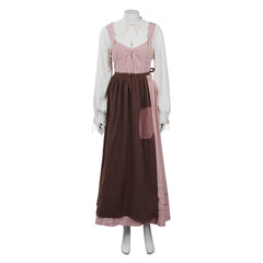 Damen Mittelalterliches Vintage Renaissance Cosplay Kostüm Halloween Karneval Kleid