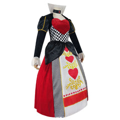 Queen Of Hearts Cosplay Kostüm Outfits Halloween Karneval Kleid Stil B