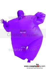 Fatsuit Aufblasbares Kostüm Ganzkörper-Overall Erwachsene Größe Karneval Lila