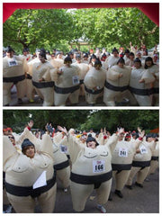 Fatsuit Aufblasbar Kostüm Fettkostüm Erwachsen Karneval Halloween Party Sumo Sumou Wrestler Kostüme