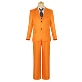 Anime PLUTO Gesicht organge Anzug Cosplay Halloween Karneval Kostüm