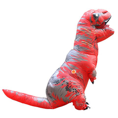 Aufblasbare Fatsuit Dinosaurier Kostüm Erwachsene T-Rex Jurassic Welt Cosplay Kostüm ROT
