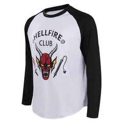 Stranger Things 4 (2022) Hellfire Club Langarm Top Eddie Munson Halloween Karneval T-Shirt