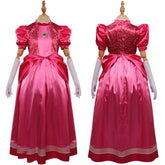 Kinder Prinzessin Peach Kleid The Super Mario Bros. Movie Peach Kostüm Outfits