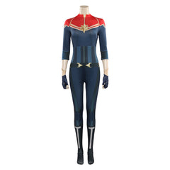 Captain Marvel Brie Larson Overall Cosplay Kostüm Outfits Halloween Karneval Jumpsuit