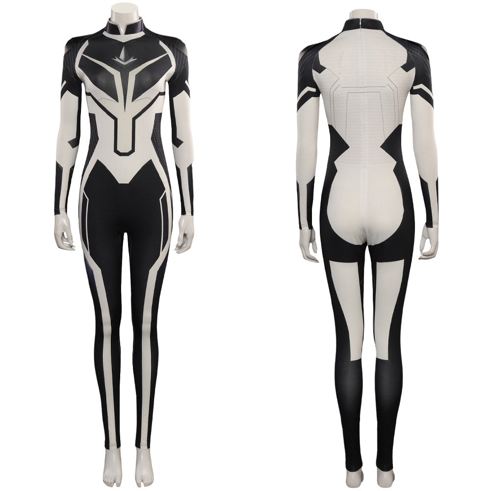Captain Marvel Monica Rambeau Spectrum Jumpsuit Cosplay Halloween Karneval Kostüm