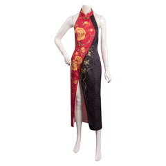 Resident Evil 4 Remake Ada Wong Cheongsam Cosplay Halloween Karneval Kostüm