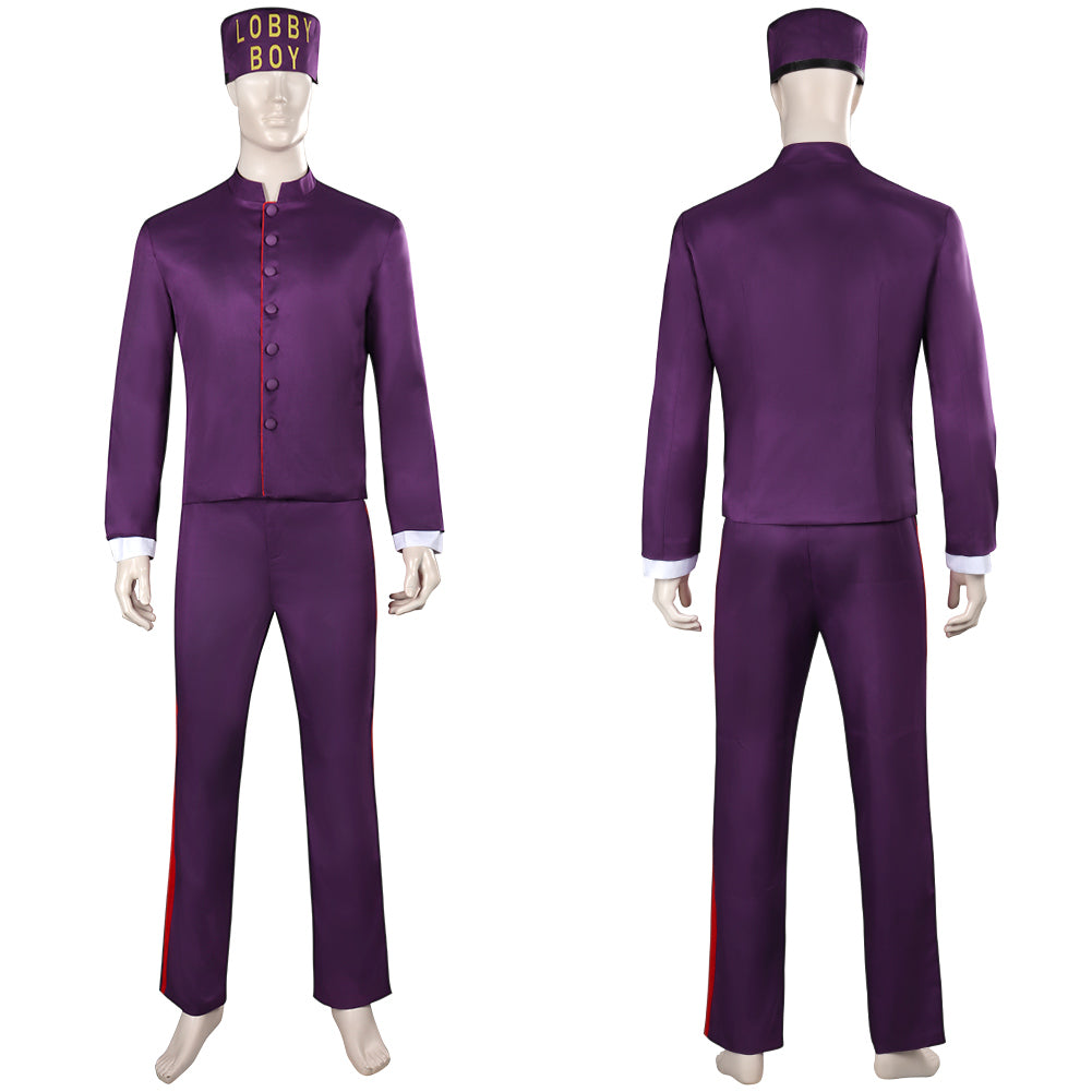 Grand Budapest Hotel Zero Kostüm Set Lobby-Boy Moustafa Cosplay Halloween Karneval Outfits