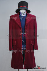 Charlie and the Chocolate Factory Willy Wonka Cosplay Kostüm Set