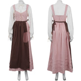 Damen Mittelalterliches Vintage Renaissance Cosplay Kostüm Halloween Karneval Kleid