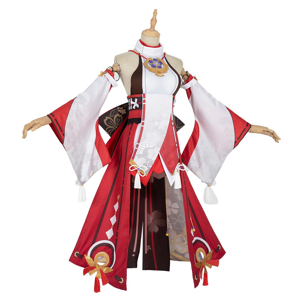 Genshin Impact Yae Miko Cosplay Kostüme Outfits Halloween Karneval Kleid