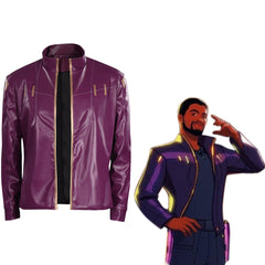 WHAT IF Star Lord T'Challa Cosplay Kostüme Halloween Karneval Jacke