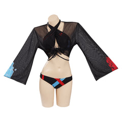 BNHA Todoroki Shoto Cosplay Bademode Damen Sommer Originell 3tlg. Badeanzug