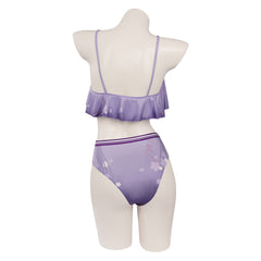 Genshin Impact Baal Raiden Shogun Cosplay Bademode Damen Sommer 2tlg. Badeanzug