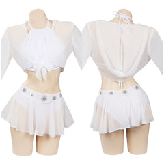 Prinzessin Leia Cosplay Bademode Damen Sommer Originell 3tlg. Bademode