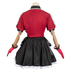Arima Kana Oshi no Ko rotes Kleid Cosplay Kostüm Halloween Karneval Outifts