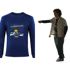 Stranger Things 4 Dustin Henderson Cosplay Kostüm Outfits Halloween Karneval Shirt