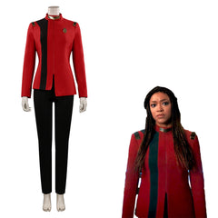 Star Trek: Discovery Michael Burnham Cosplay Kostüme Rot Uniform Outfits Halloween Karneval Kostüme