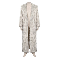 Film Barbie Ken weiß Kunstpelz Mantel Cosplay Kostüm Halloween Karneval Outfits