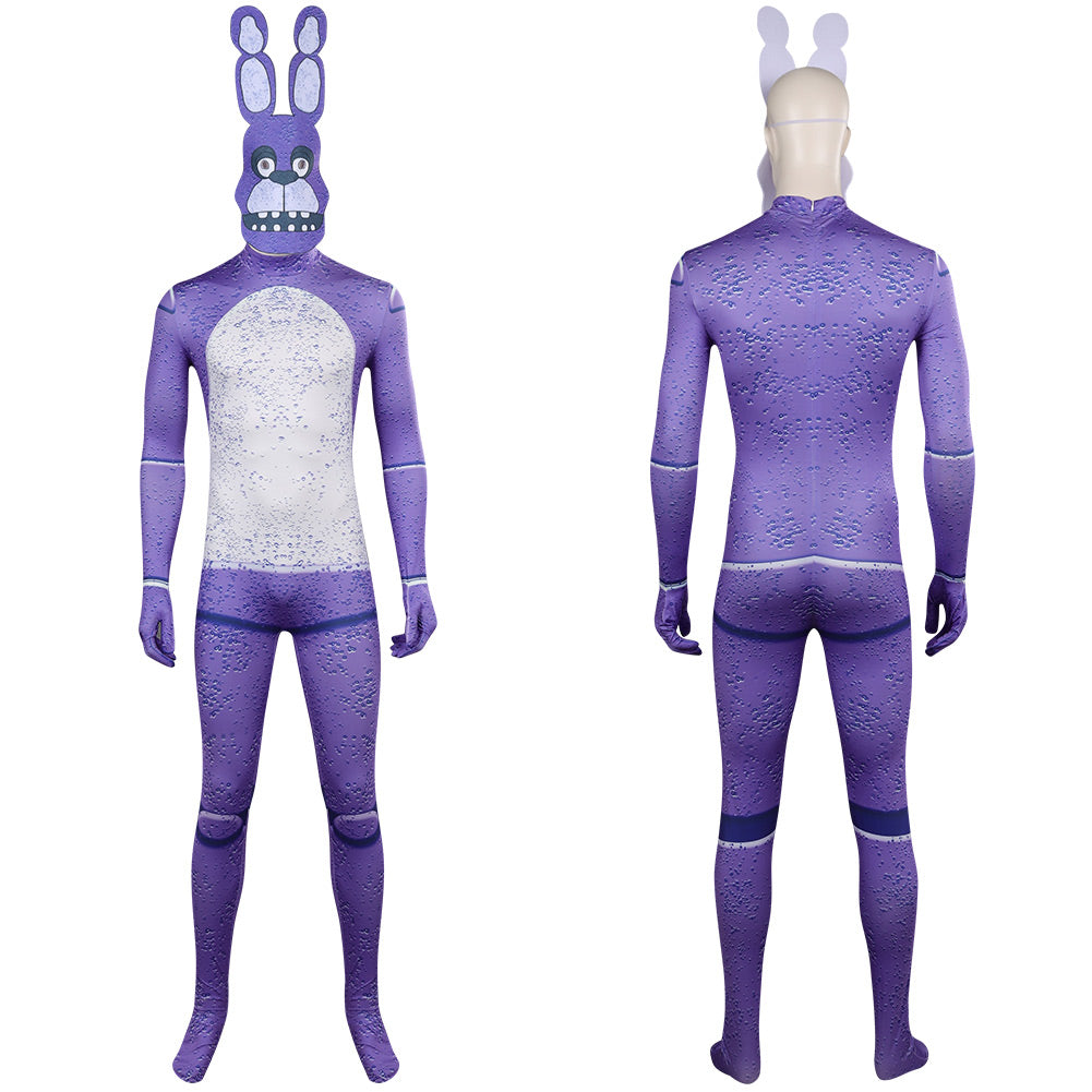 Film FNAF Bunny lila Jumpsuit Five Nights at Freddy's Cosplay Karneval Kostüm