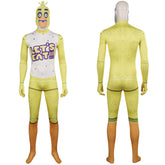 Film FNAF Chica Jumpsuit Five Nights at Freddy's Cosplay Karneval Kostüm