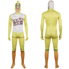 Film FNAF Chica Jumpsuit Five Nights at Freddy's Cosplay Karneval Kostüm